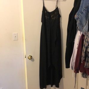 Black maxi dress